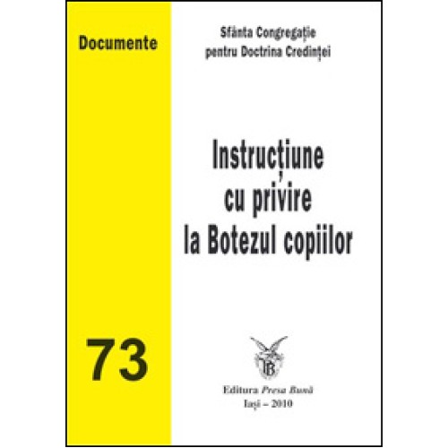 Instructiune cu privire la Botezul copiilor